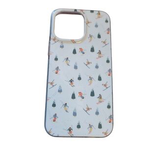 Ski Pattern Phone Case - White
